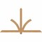 Ekena Millwork Redmond Smooth Timber Gable Bracket, Western Red Cedar, 72"W x 42"H x 1 1/2"D x 3 1/2"F, 14/12 Pitch GBW072X42X0204RED00SWR - alternate 1